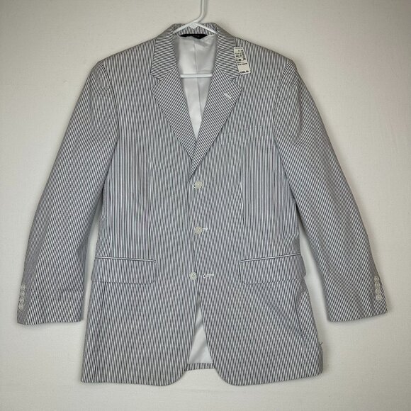 NWT Bank Seersucker Pinstripe Blazer